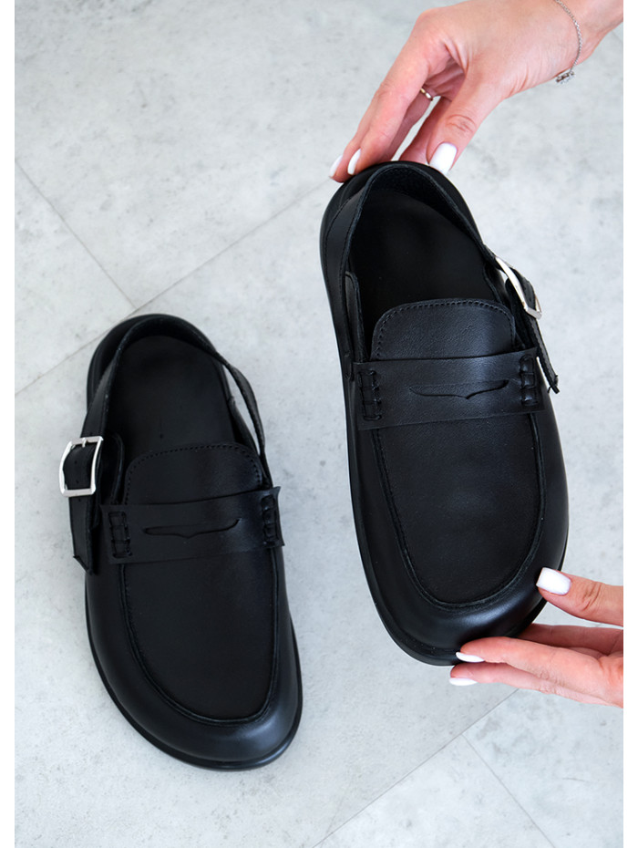 Клоги Barefoot кожа черный 8475-28