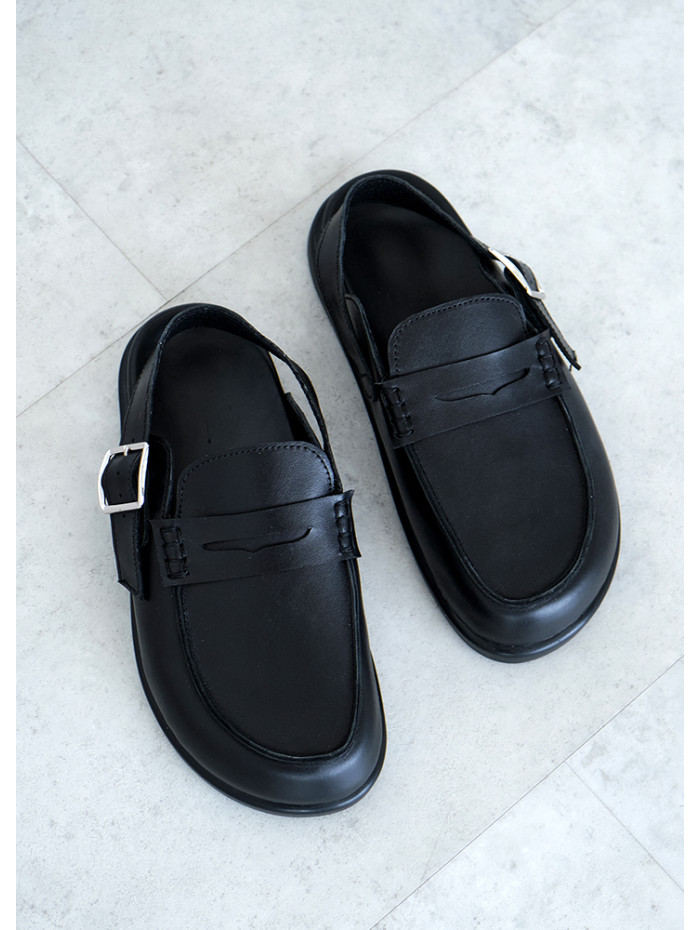 Клоги Barefoot кожа черный 8475-28