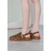 Клоги Barefoot кожа леопард 8469-28