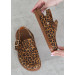 Клоги Barefoot кожа леопард 8469-28