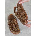 Клоги Barefoot кожа леопард 8469-28