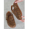 Клоги Barefoot кожа леопард 8469-28