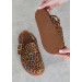 Клоги Barefoot кожа леопард 8469-28