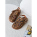 Клоги Barefoot кожа леопард 8469-28
