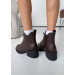 Черевики ботильйони жіночі шкіряні brown Lolita 8546-28