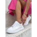 Кеди жіночі STAR шкіряні barefoot білі 8621-28
