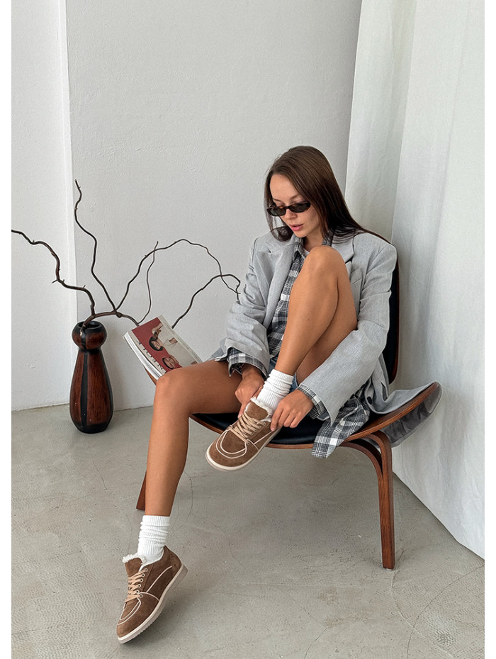 Зимние кеды Barefoot brown 8221-28
