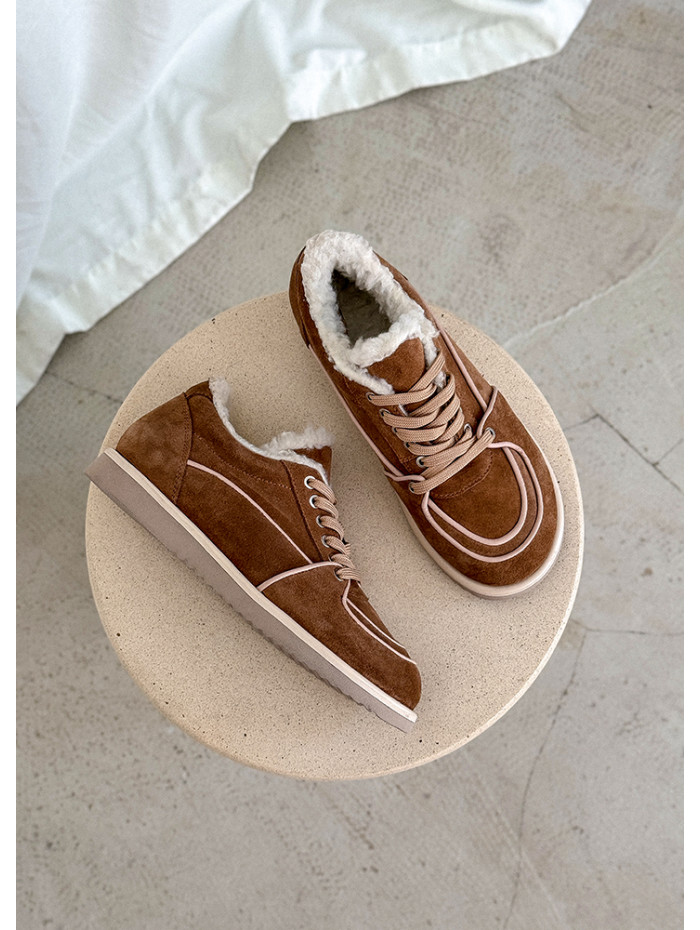 Зимние кеды Barefoot brown 8221-28