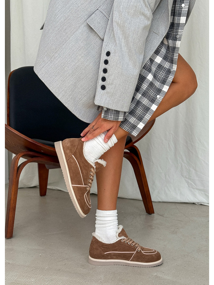 Зимние кеды Barefoot brown 8221-28