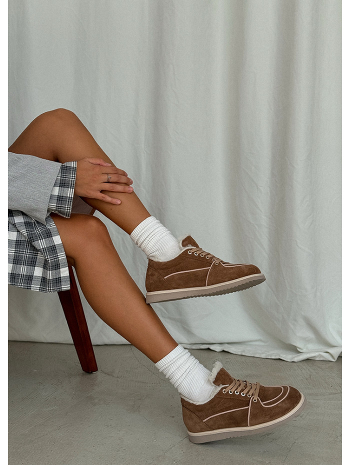 Зимние кеды Barefoot brown 8221-28