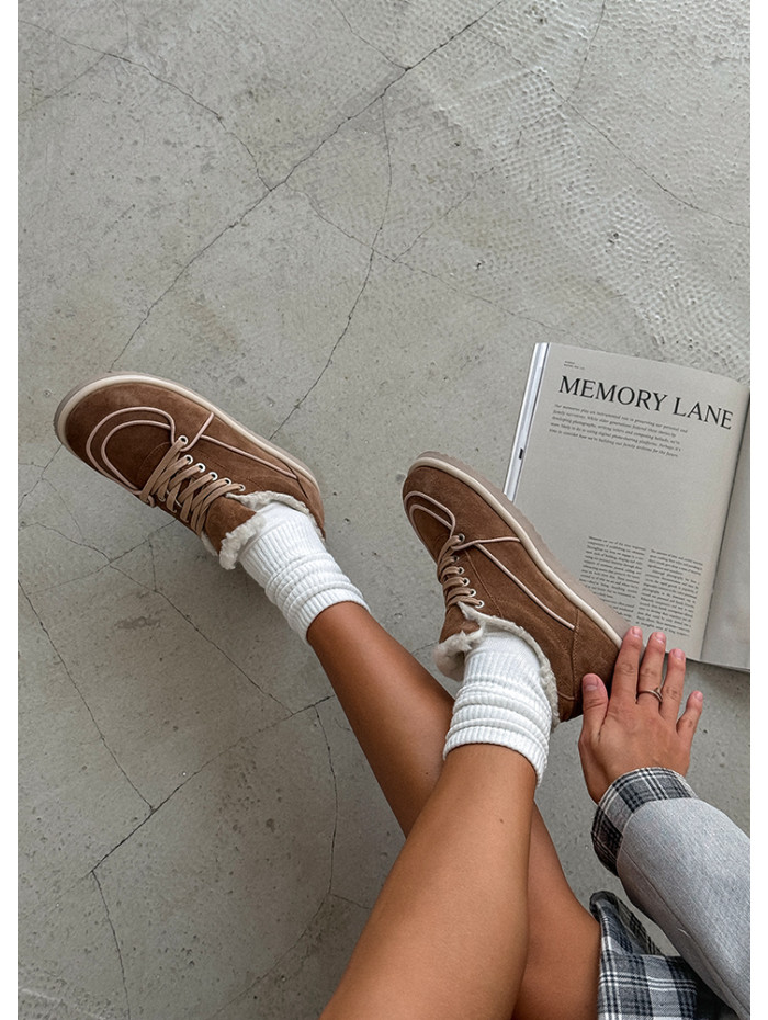 Зимние кеды Barefoot brown 8221-28