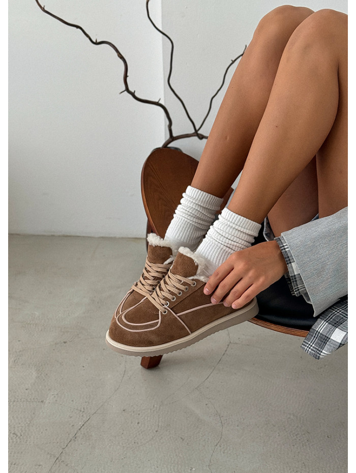 Зимние кеды Barefoot brown 8221-28
