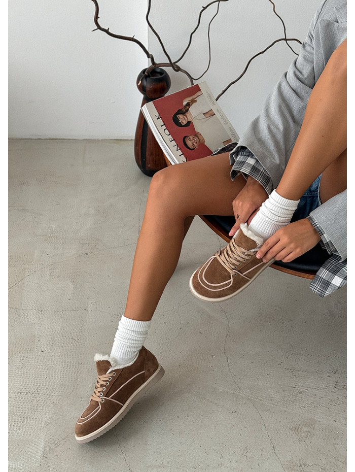 Зимние кеды Barefoot brown 8221-28