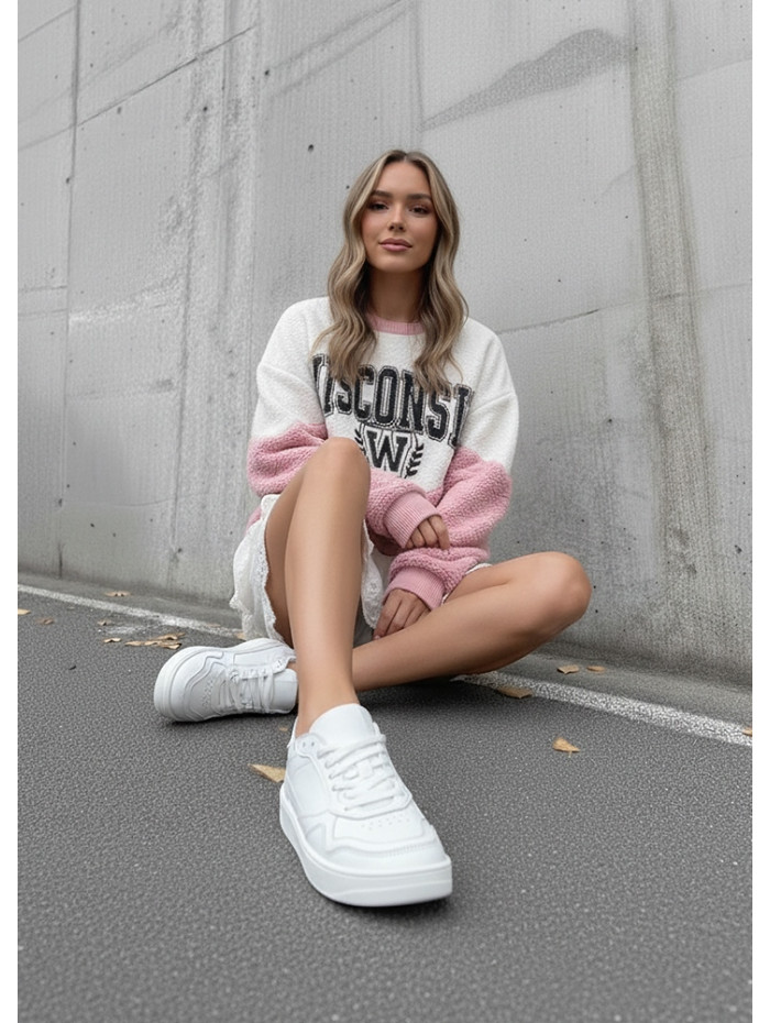 Кроссовки женские BAREFOOT кожаные белые 8560-28