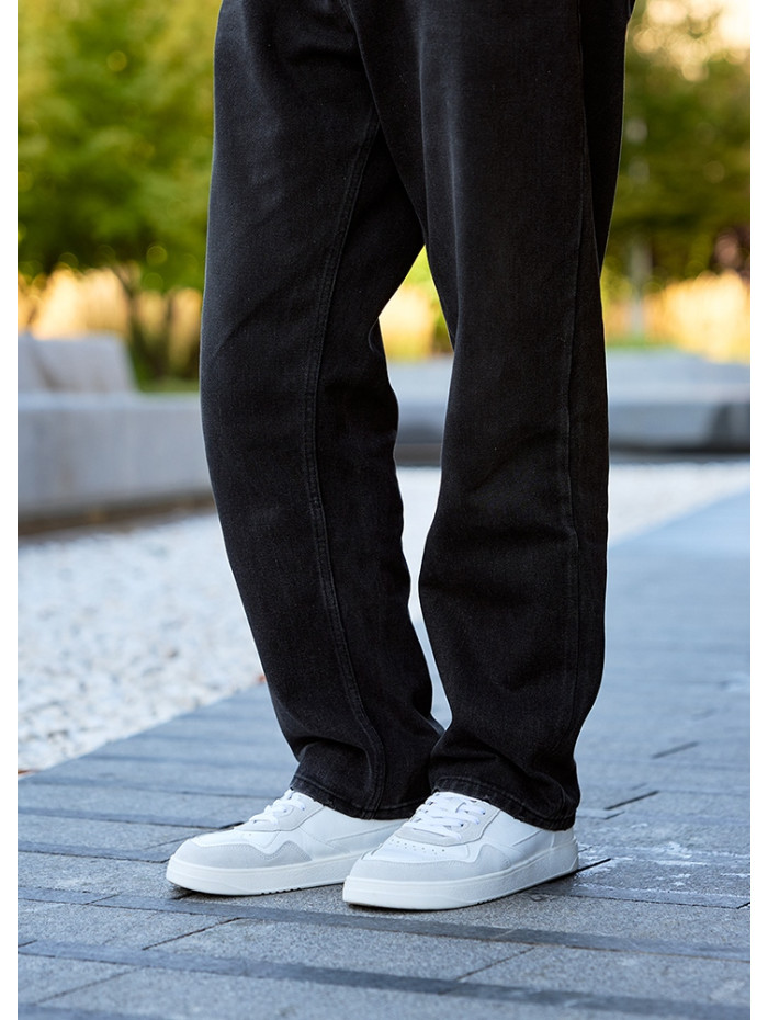 Кросівки чоловічі BAREFOOT шкіряні білі 8512-28