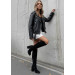 Ботфорти на високих підборах замша чорні 8552-28