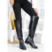 Ботфорти чорна шкіра 6746-28