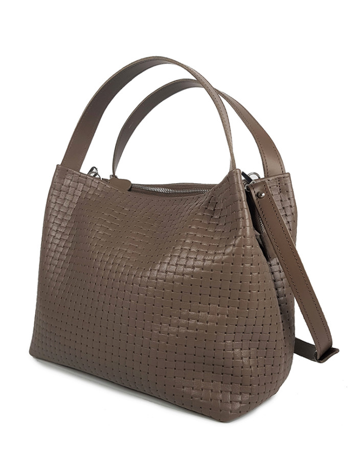 Сумка BIG натуральна шкіра brown 8484-11