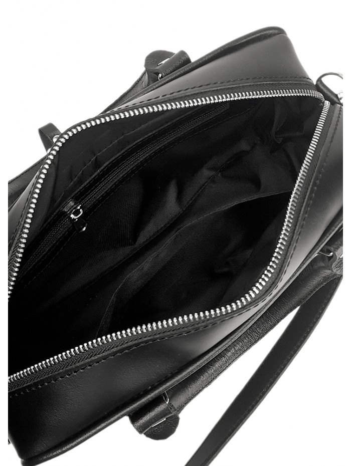 Сумка cross body шкіра чорний 8398-11