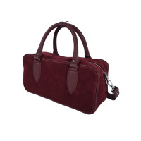 Сумка cross body замша бордо 8400-11