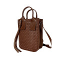 Сумка mini натуральна шкіра brown 8383-11