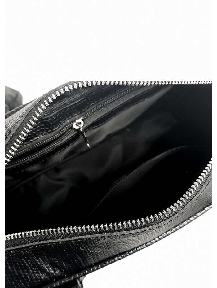 Сумка cross body шкіра чорний 8396-11