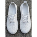 Туфли Barefoot кожаные белые с перфорацией летние 8681-28