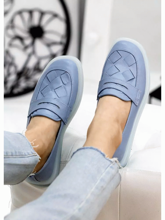 Туфлі лофери шкіра Twist св. синій 7814-28