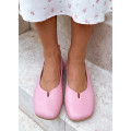 Туфлі балетки рожеві Barefoot шкіряні 8695-28