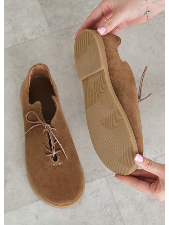 Туфлі Barefoot замша brown 8467-28