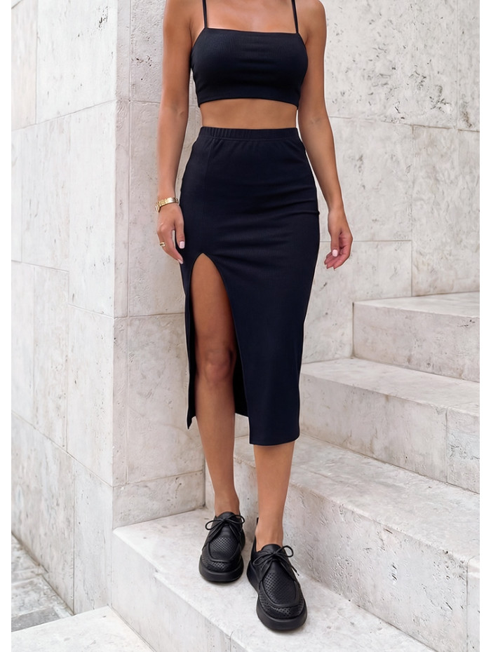 Туфлі жіночі літні шкіряні чорні з перфорацією 8625-28