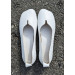 Туфлі балетки білі Barefoot шкіряні 8696-28