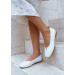 Туфлі балетки білі Barefoot шкіряні 8696-28