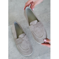 Туфли Barefoot замша серый 8472-28