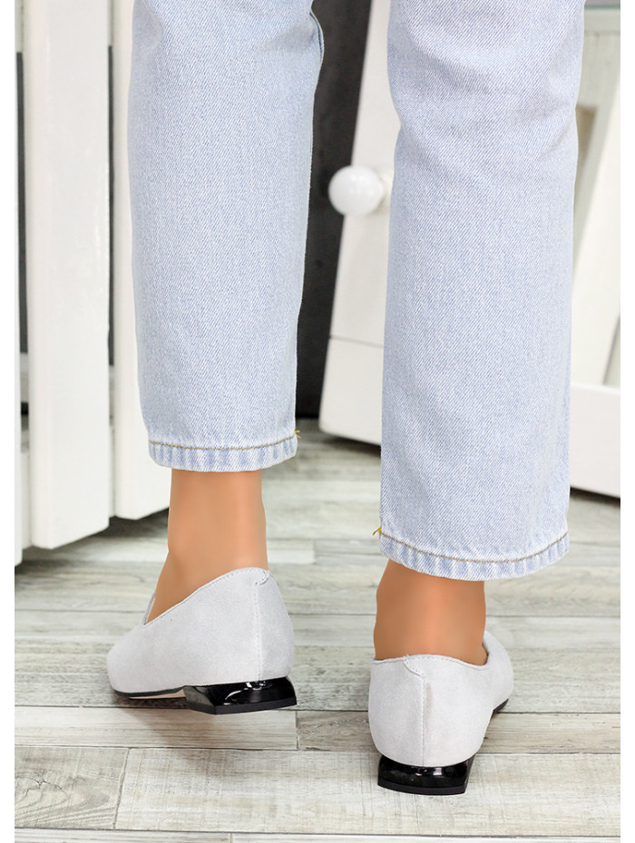 Туфлі лодочки сіра замша Magic 7483-28